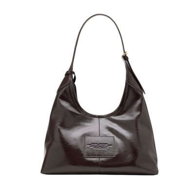 THE BELTED SACK BAG IN CRINKLE LEATHER